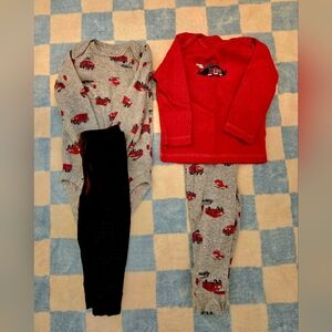Carter's Firemen Baby Outfit Set
